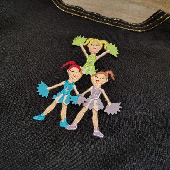 Vintage Jack B Quick Football Cheerleader Cardigan NWT Novelty Sweater XL - Picture 9 of 13